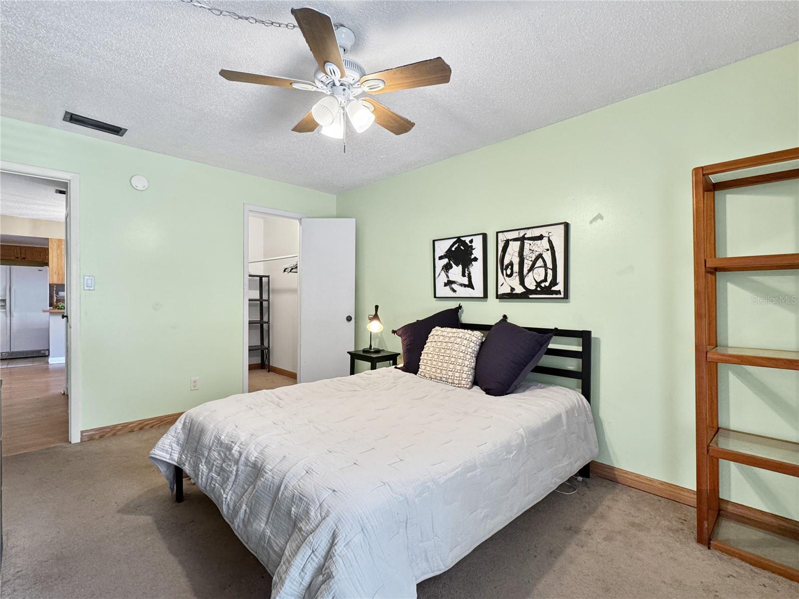 Primary bedroom with walking closet