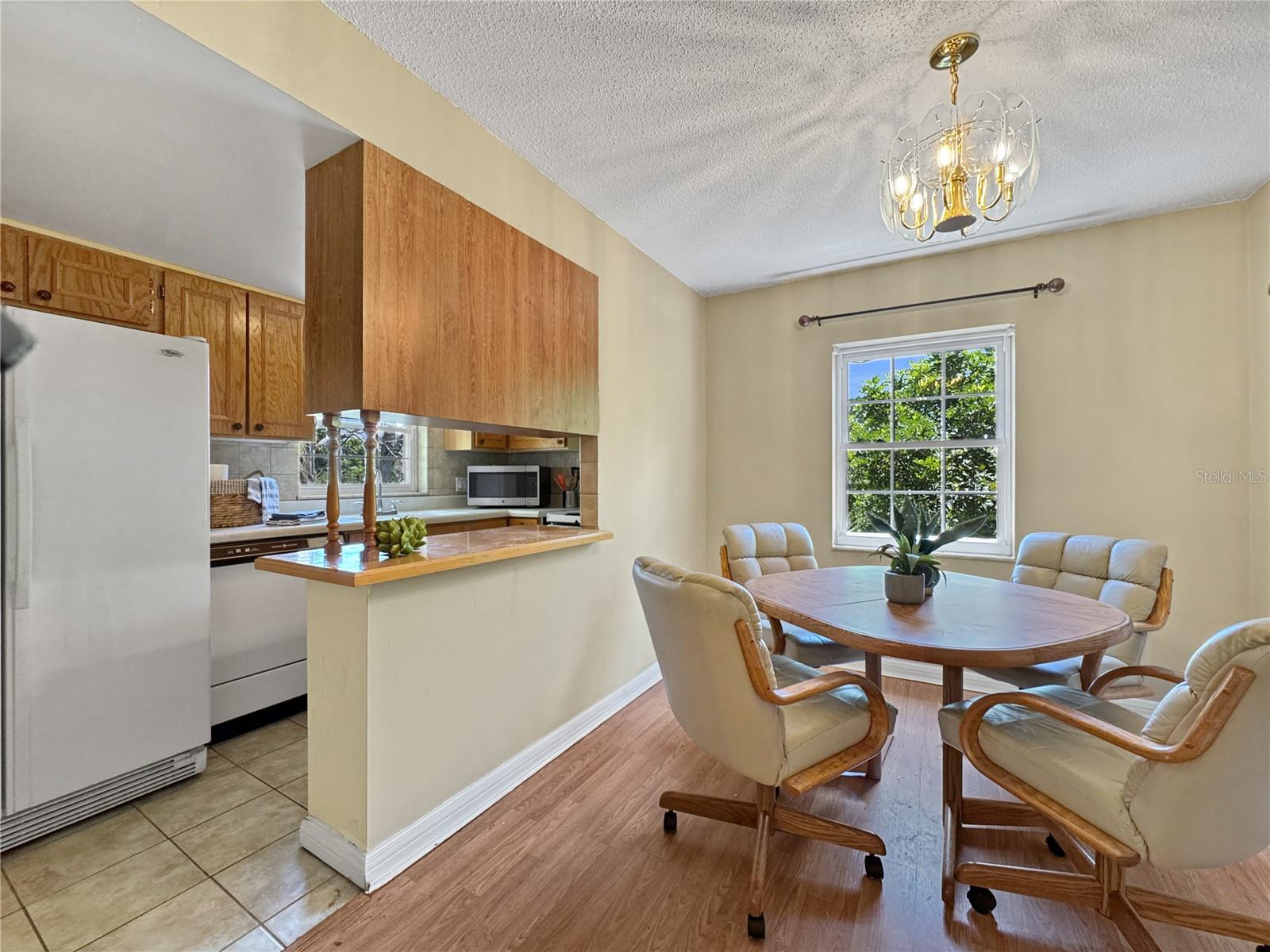 open concept kitchen area