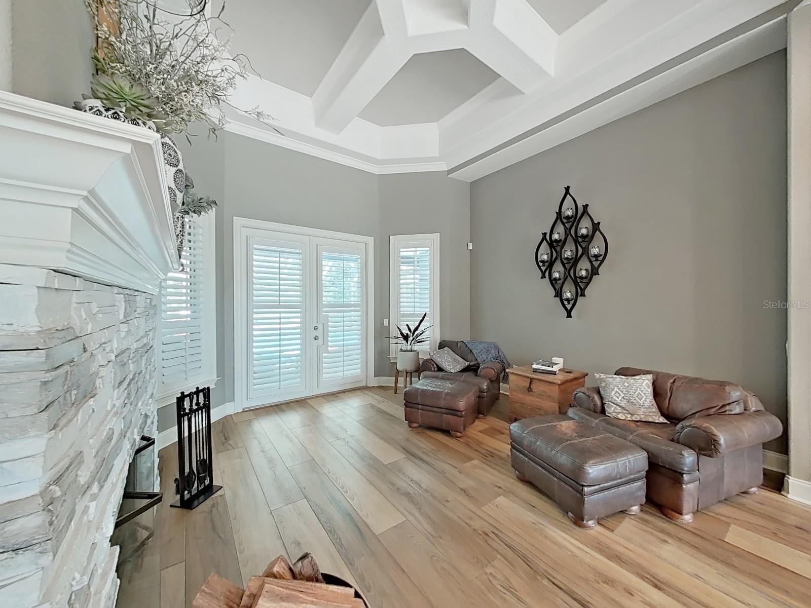Living Room with Fireplace