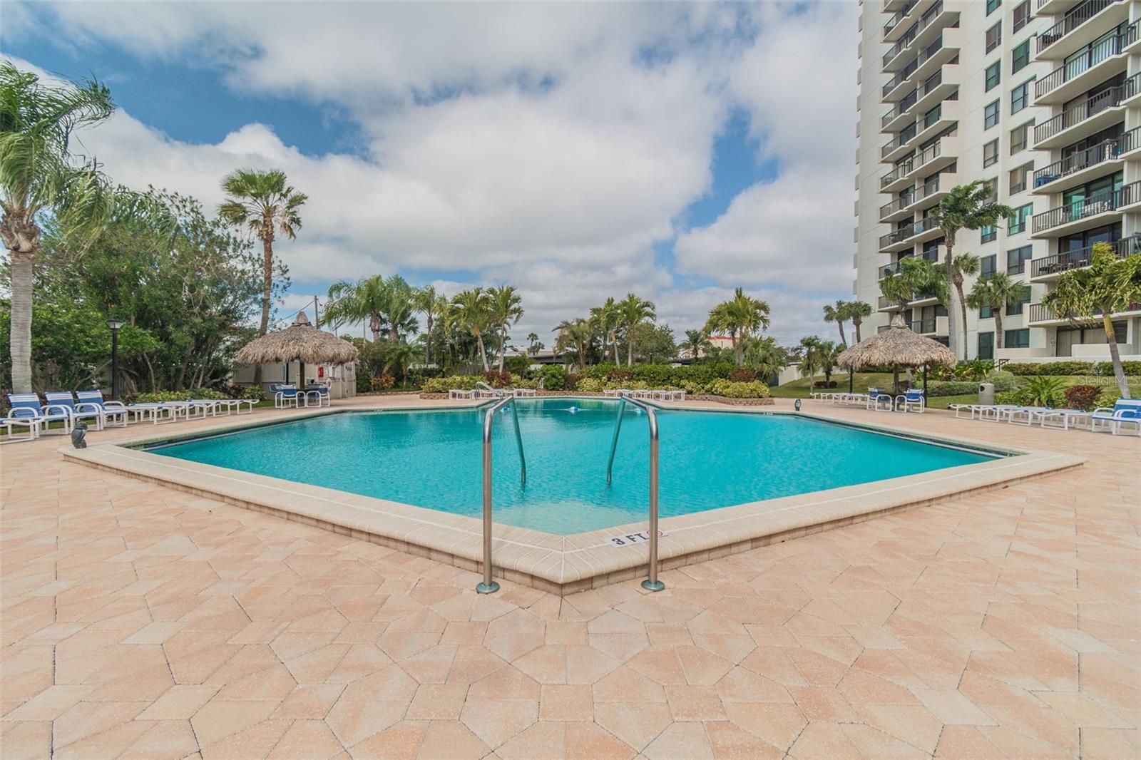 Pool patio deck
