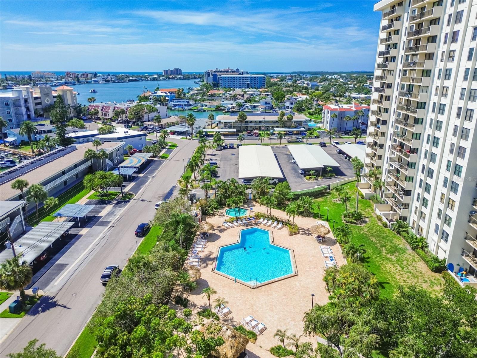 Aerial view of Pool Area