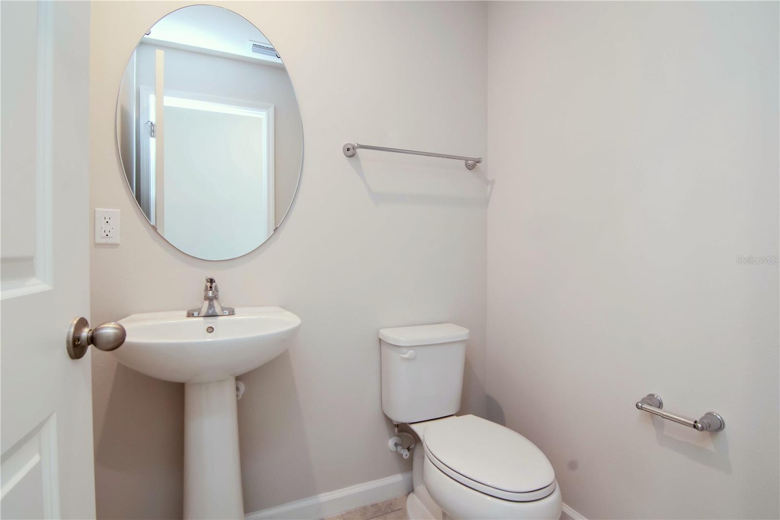 First floor powder room