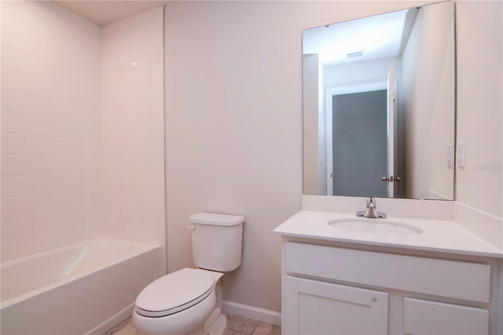 Second floor full bath