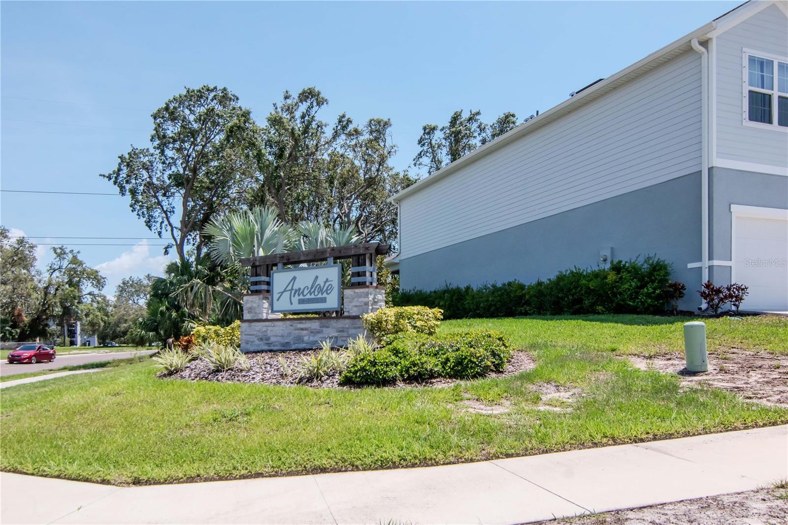 The entrance to Anclote Square - a quiet and peaceful community.