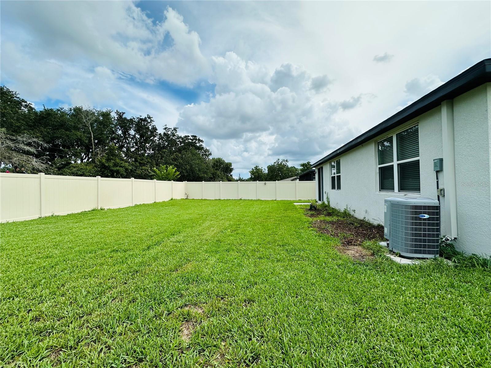 Back side of home