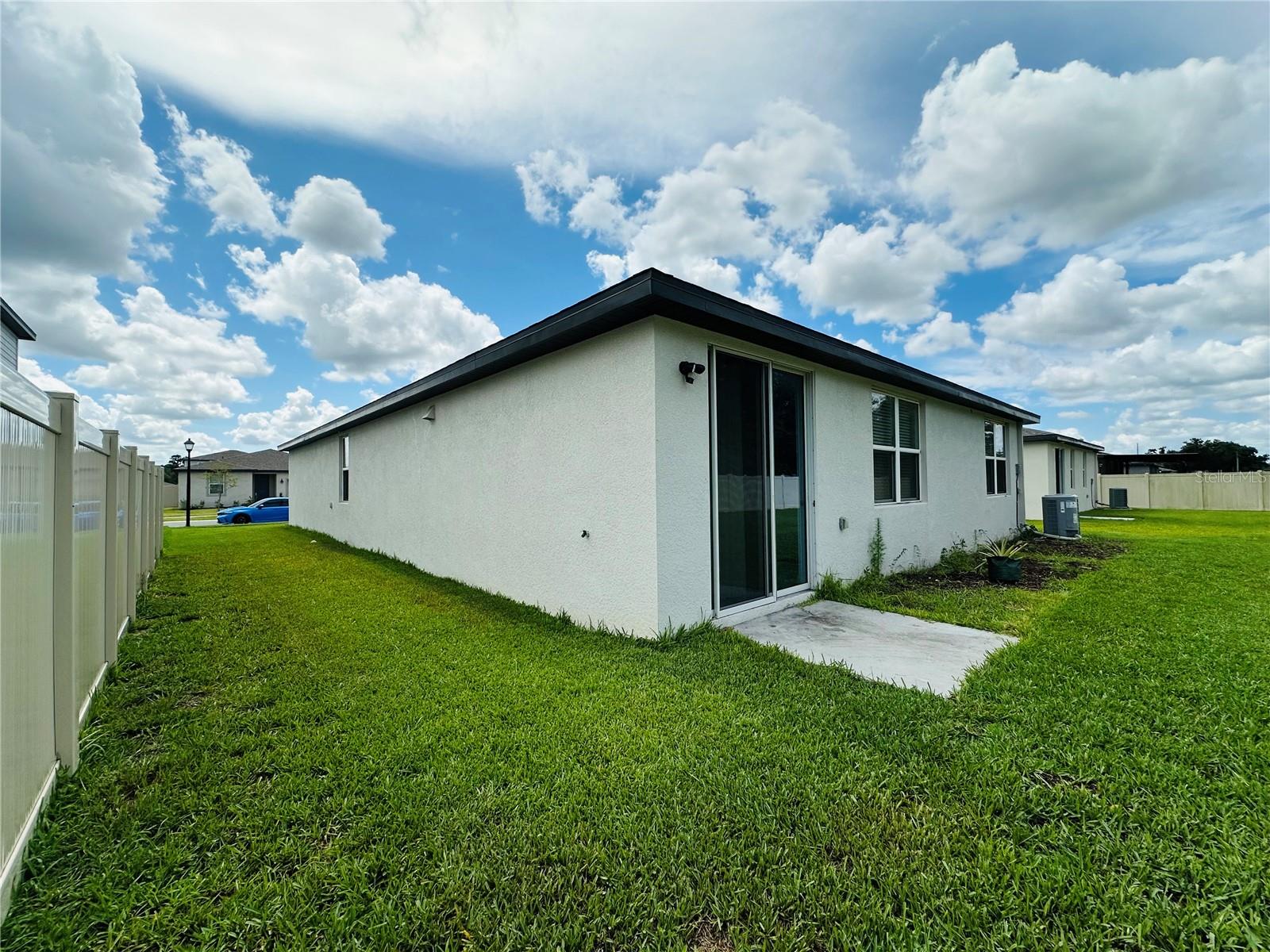 Back side of home