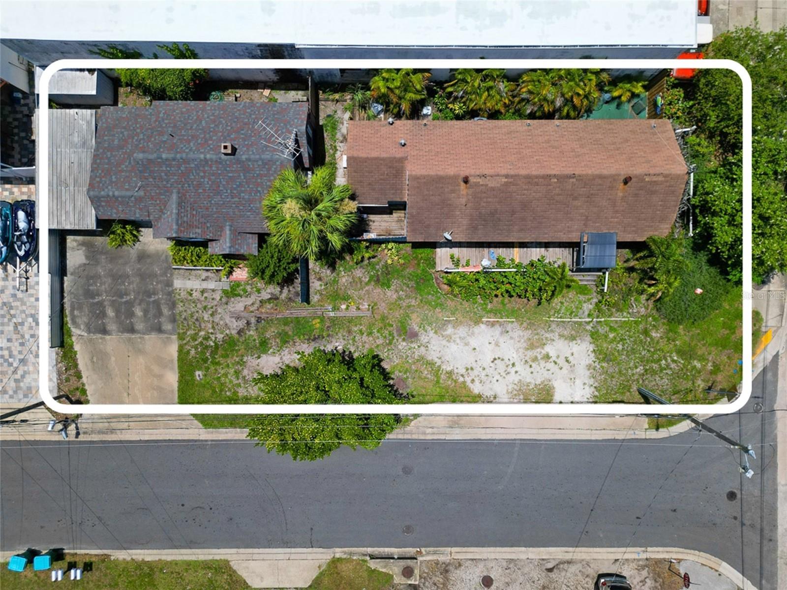 Ariel view of both homes