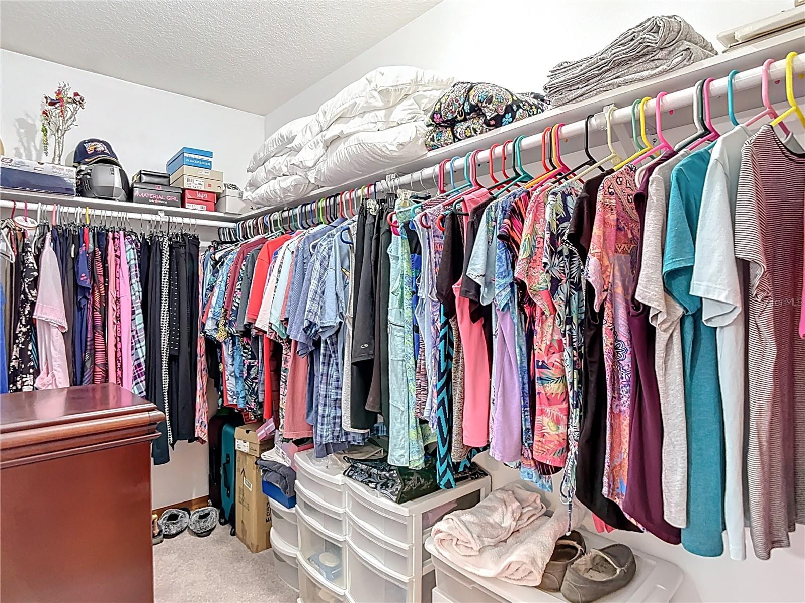 Primary walk in closet