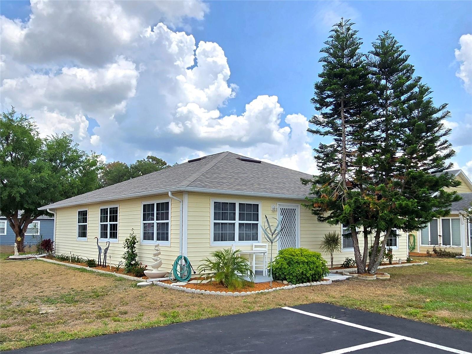 Extra parking behind house