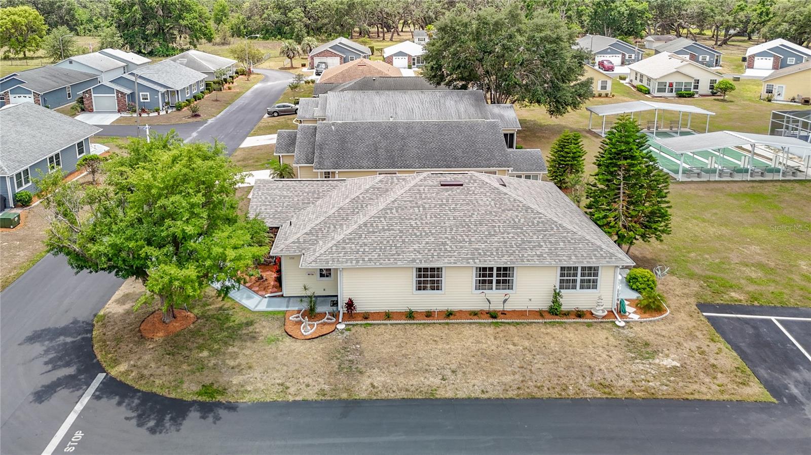 Back house aerial view