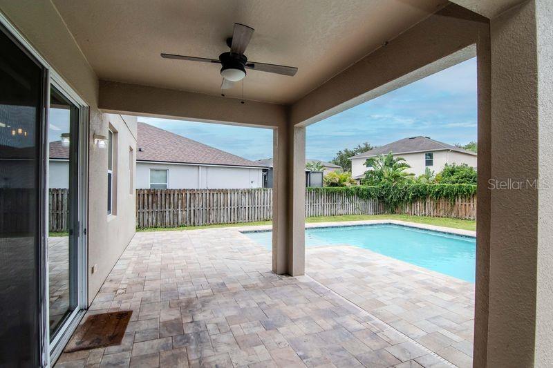 Covered Lanai and Pool area
