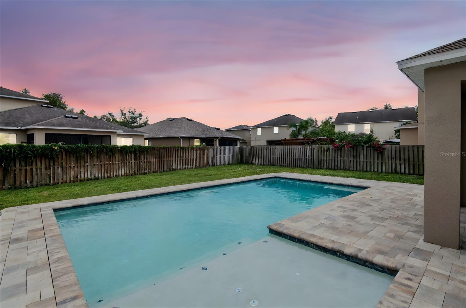 New Saltwater Pool with Sun Shelf and Hot Tub Hook Up