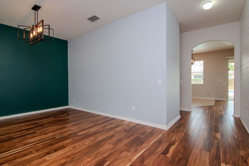 Harrdwood flooring throughout main living areas