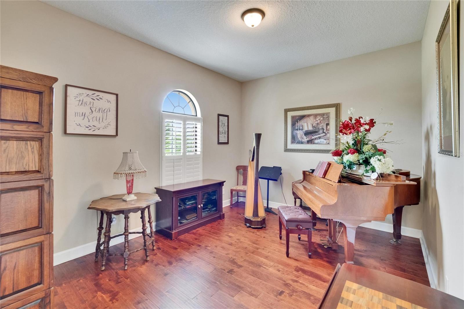 Den/office space, current owner uses as a music room