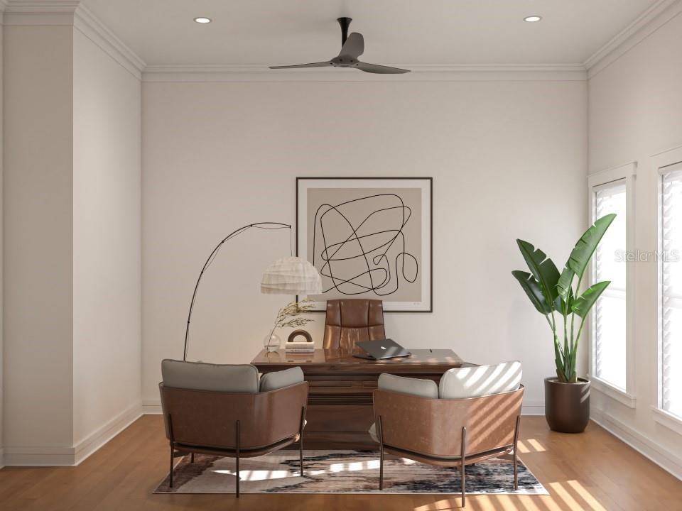 Office behind Kitchen