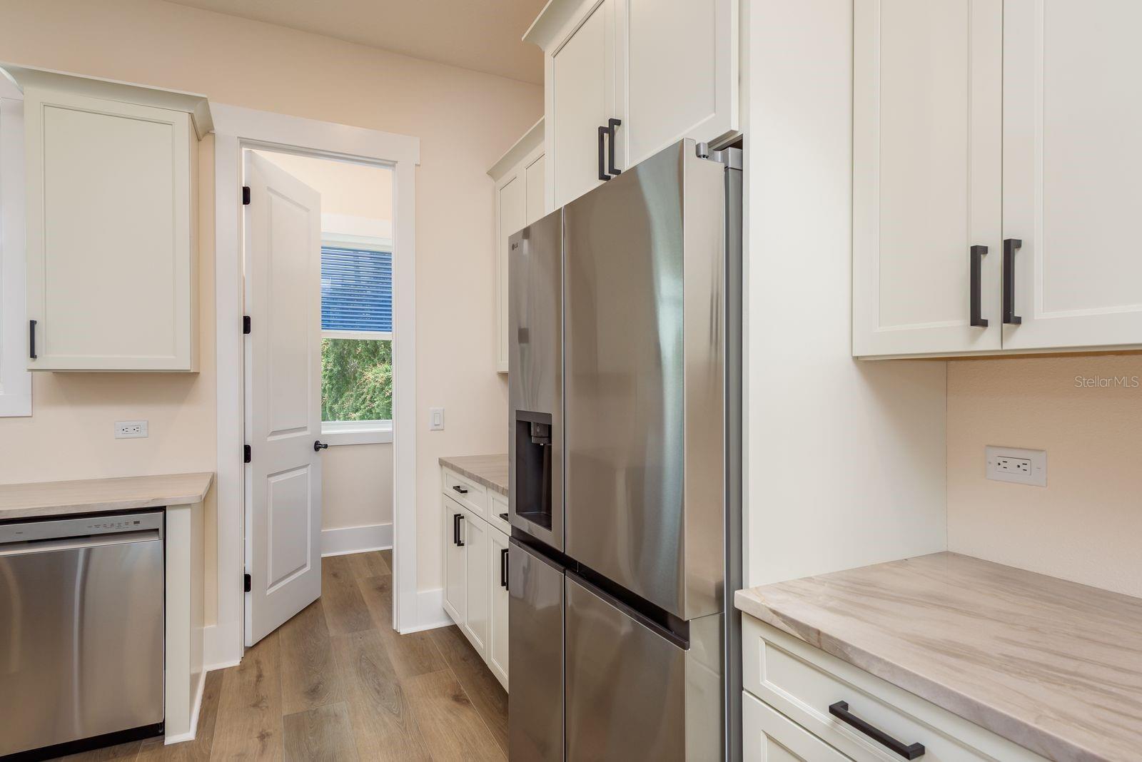 Pantry off of kitchen