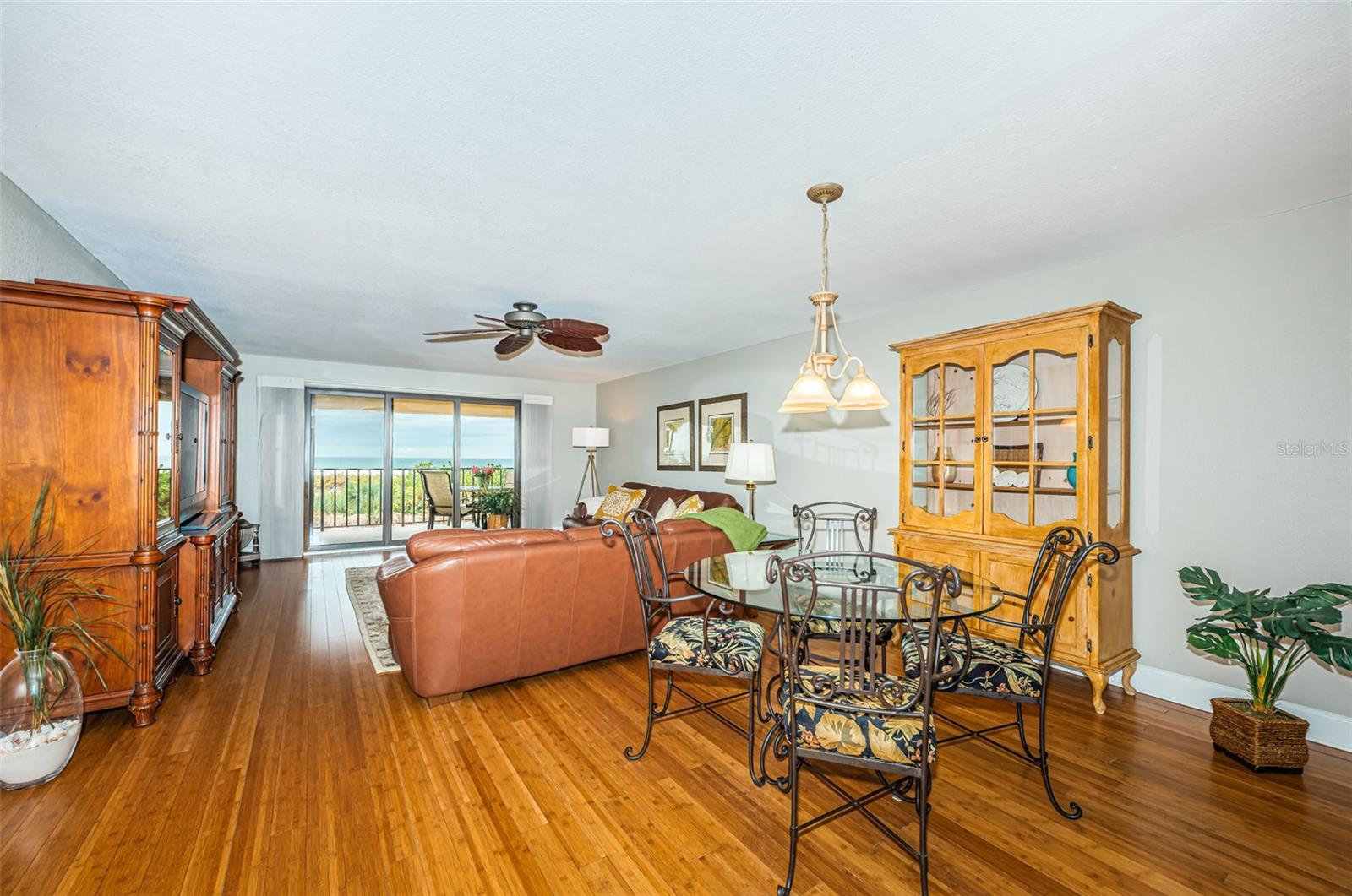 Gulf Views from Kitchen, Living, Dining areas, as well as the primary bedroom suite