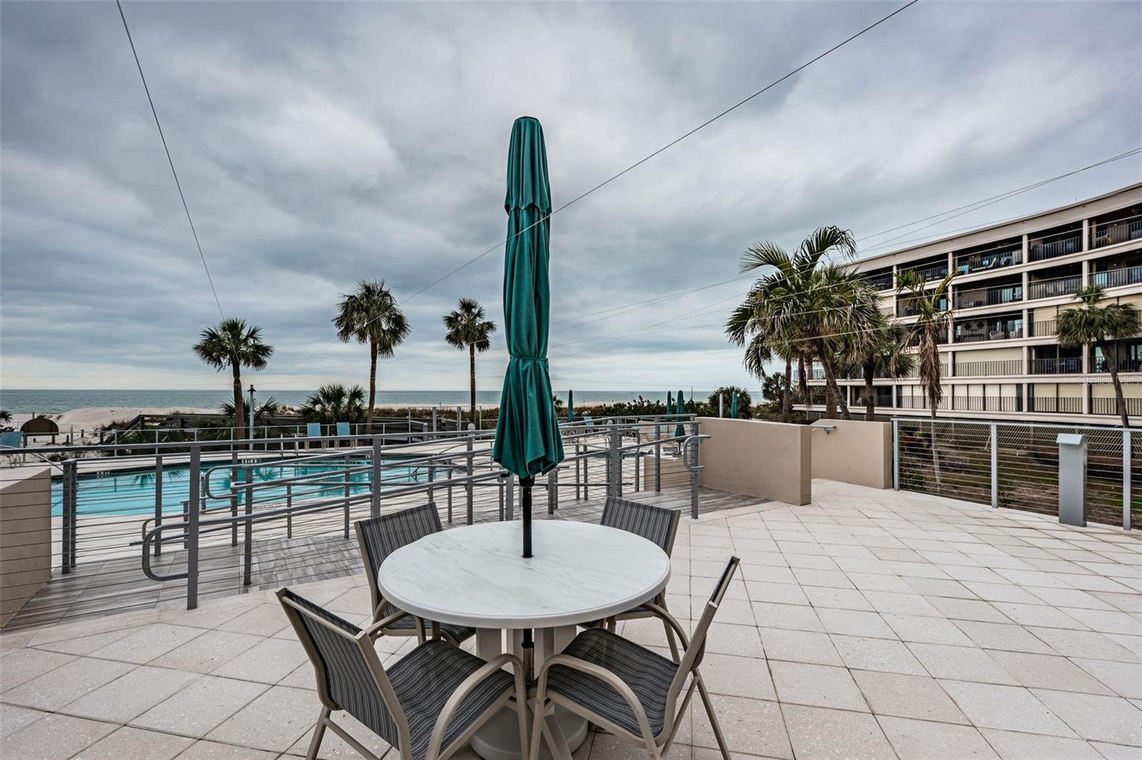 Upper pool deck