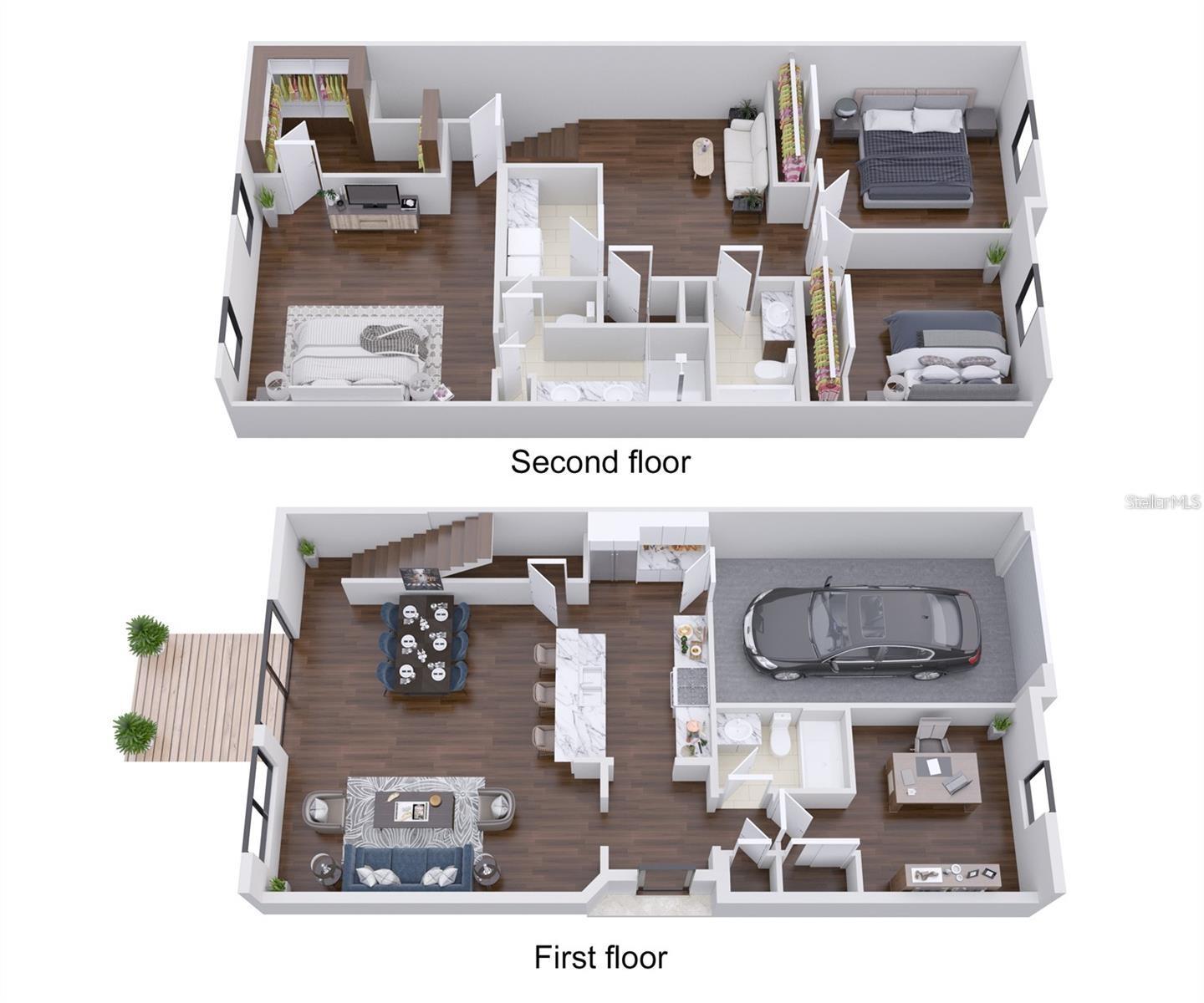 Sample 3-D Floor Plan
