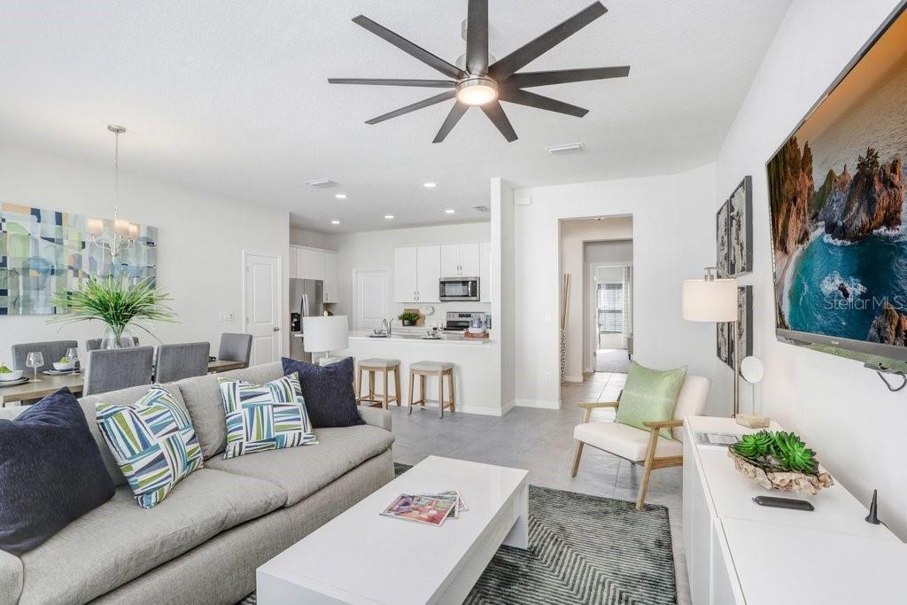 Open Floor Plan! (photo of model home)