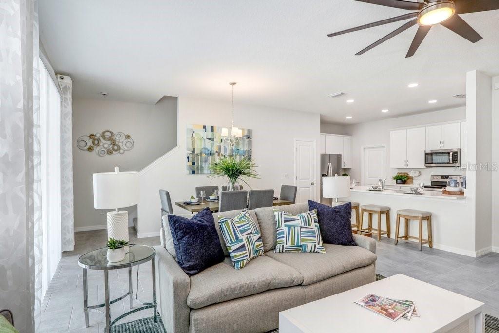 Great Room Great for Entertaining! (photo of model home)