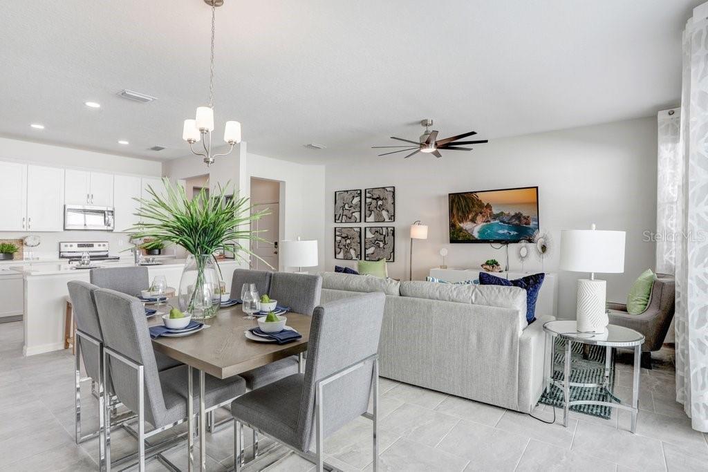 Dining Space Overlooking Great Room (photo of model home)