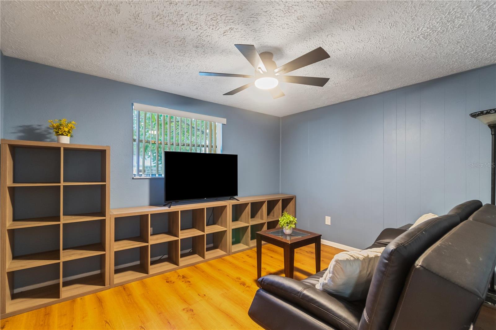 Second bedroom with new remote controlled fan and light combo