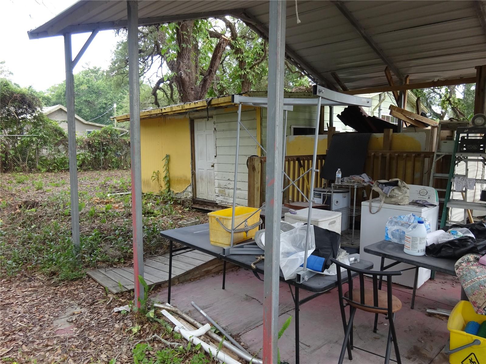 Rear side of the property.