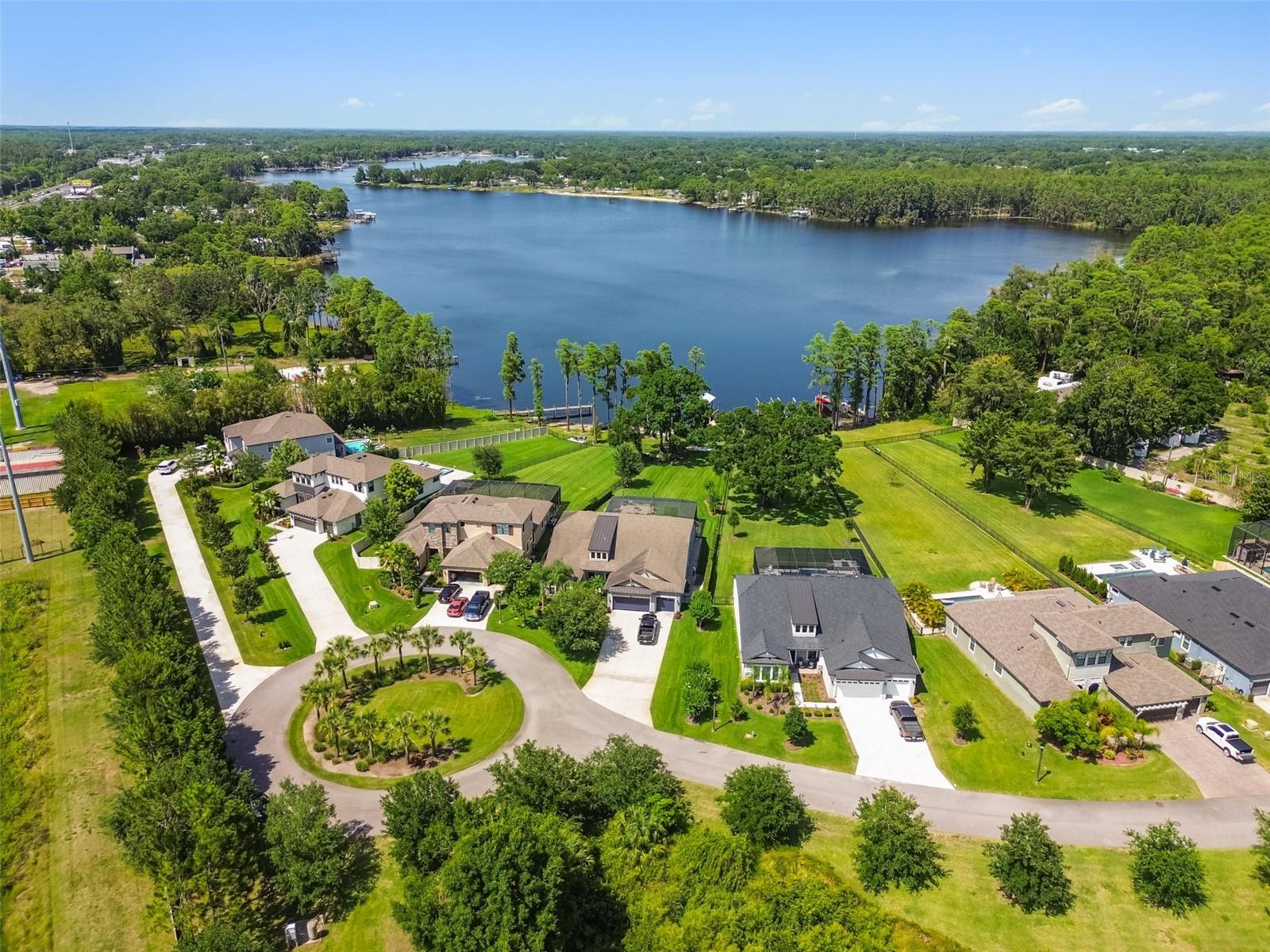 Neighborhood/Lake Aerial