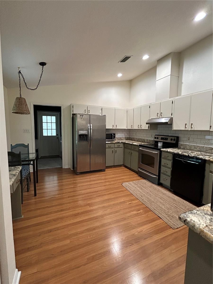 New recessed lights in kitchen