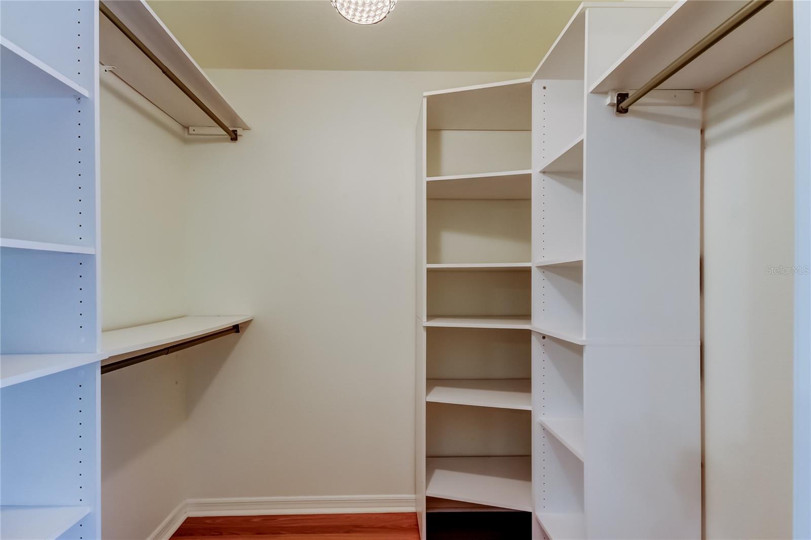 Primary closet