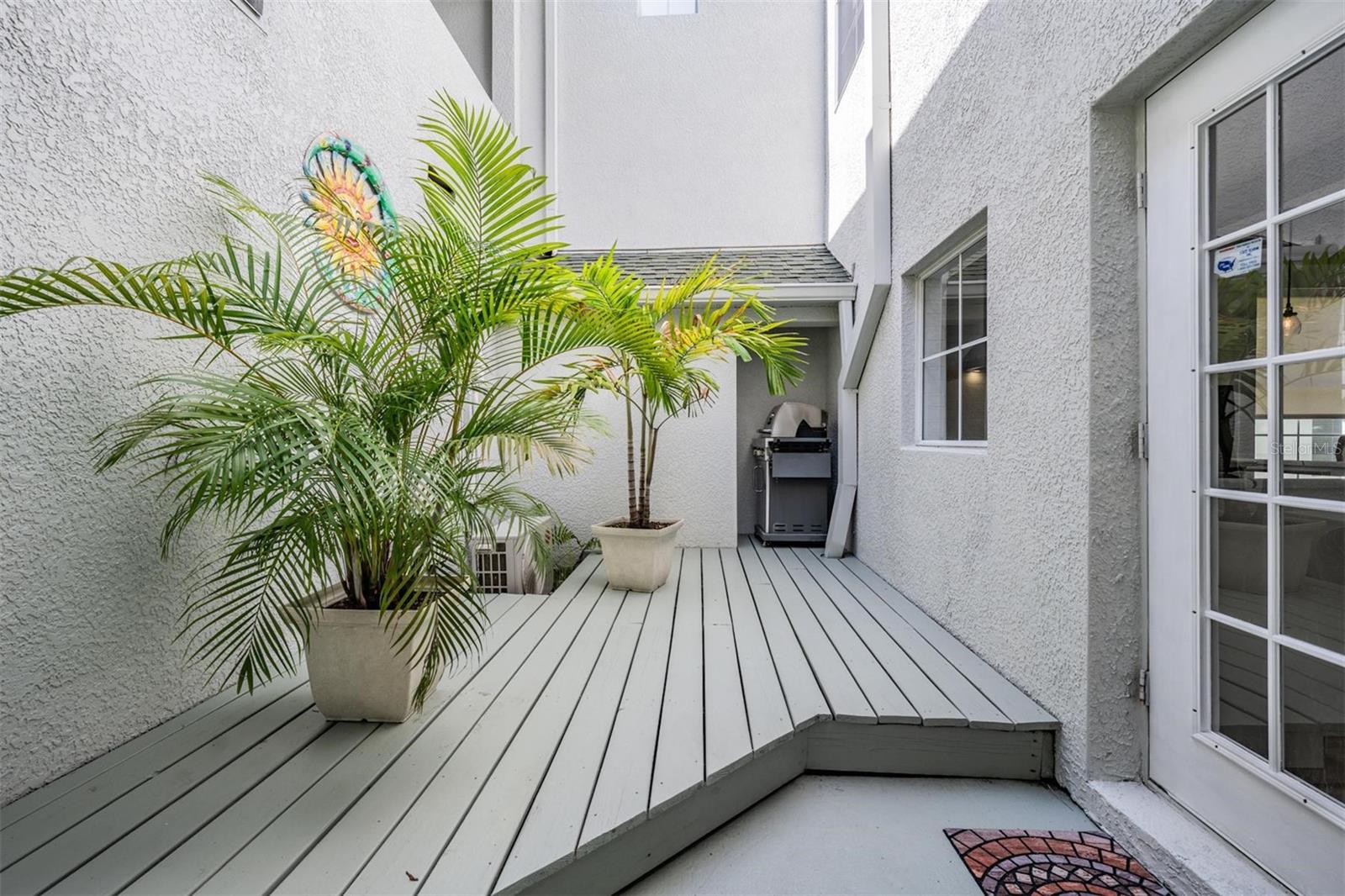 Downstairs patio
