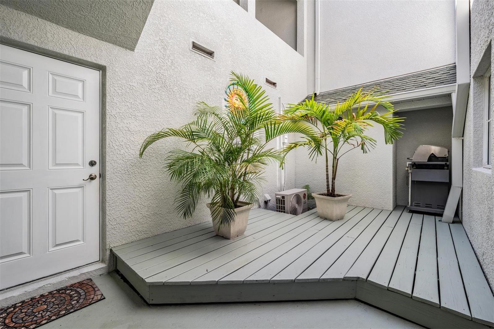 Downstairs patio