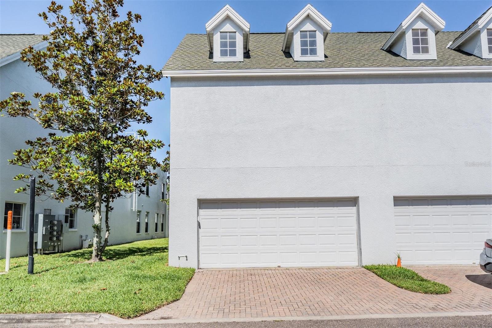 Two car garage