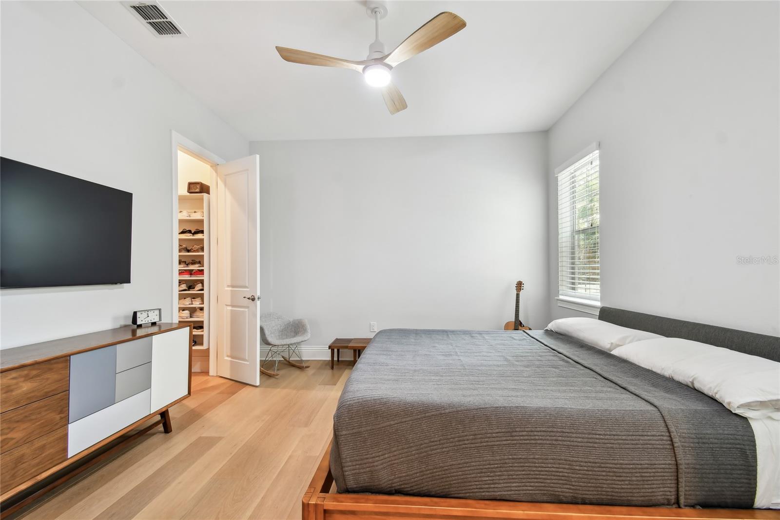 Primary bedroom with Walk-in closet