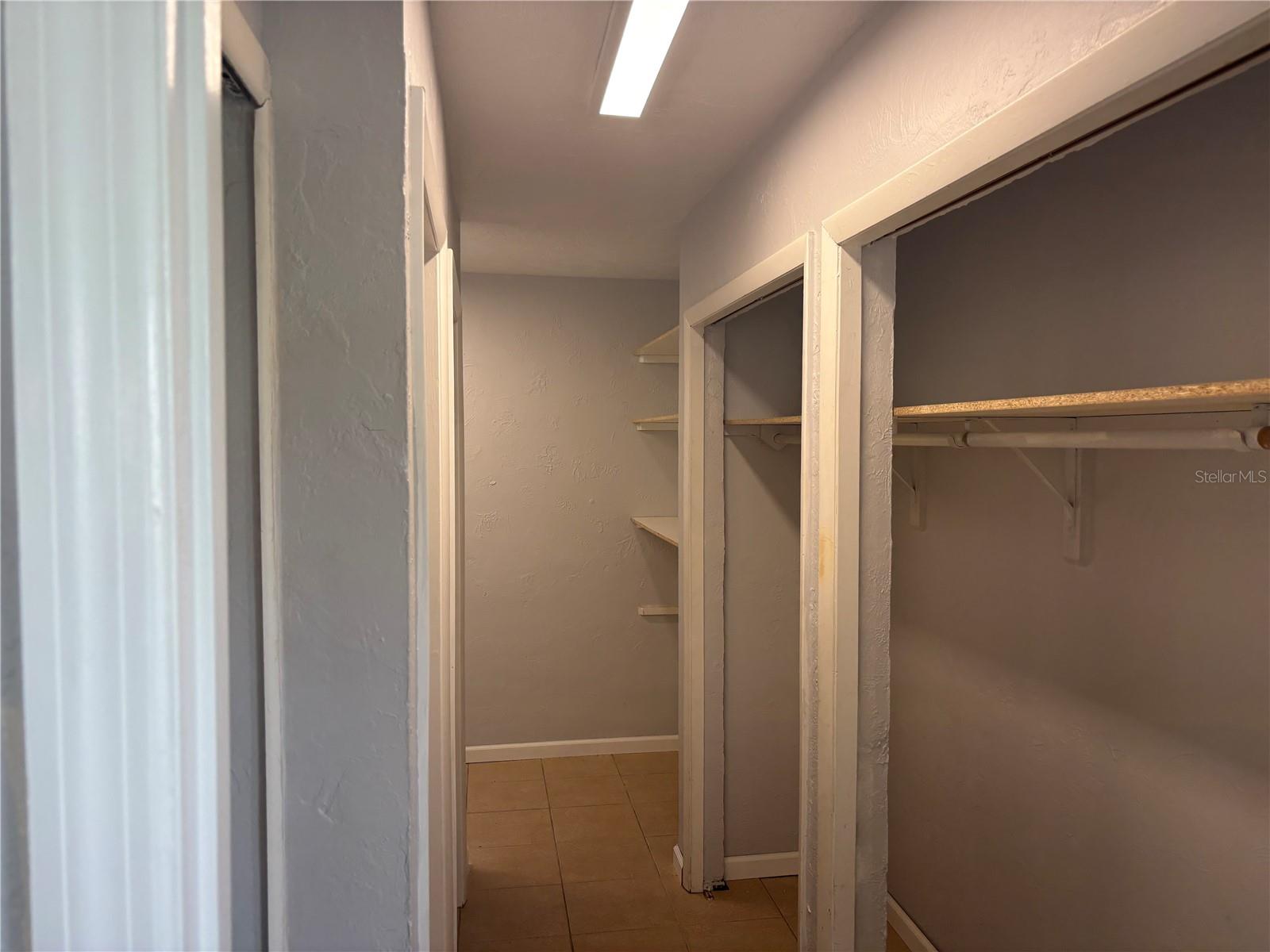 PRIMARY BEDROOM CLOSETS