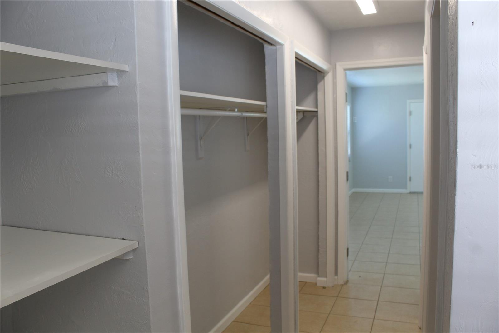 PRIMARY BEDROOM CLOSETS