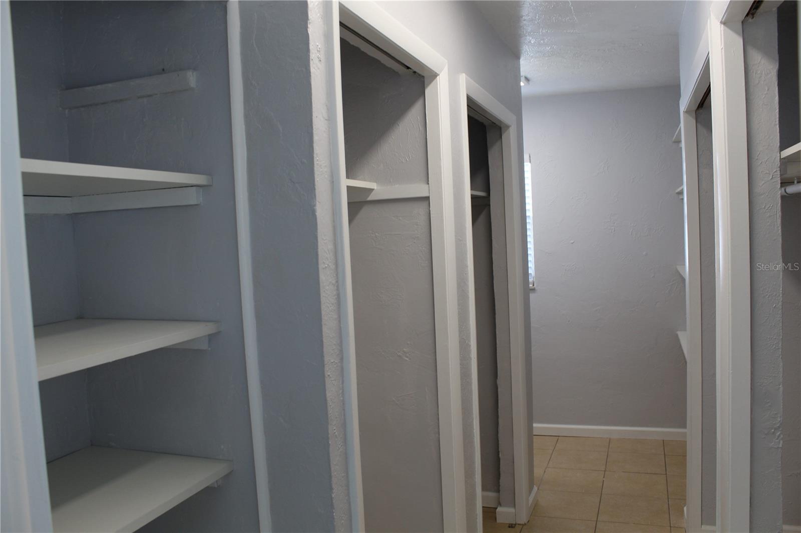 PRIMARY BEDROOM CLOSETS