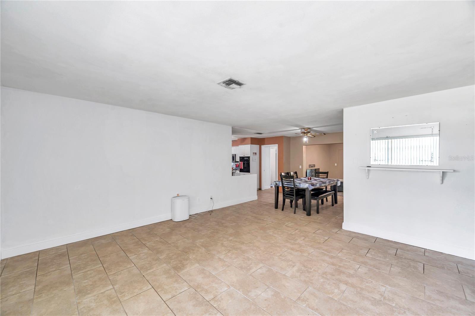 Front entryway living room