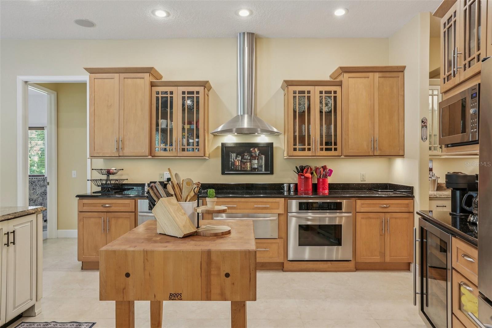 Kitchen with Boos Butcher Block
