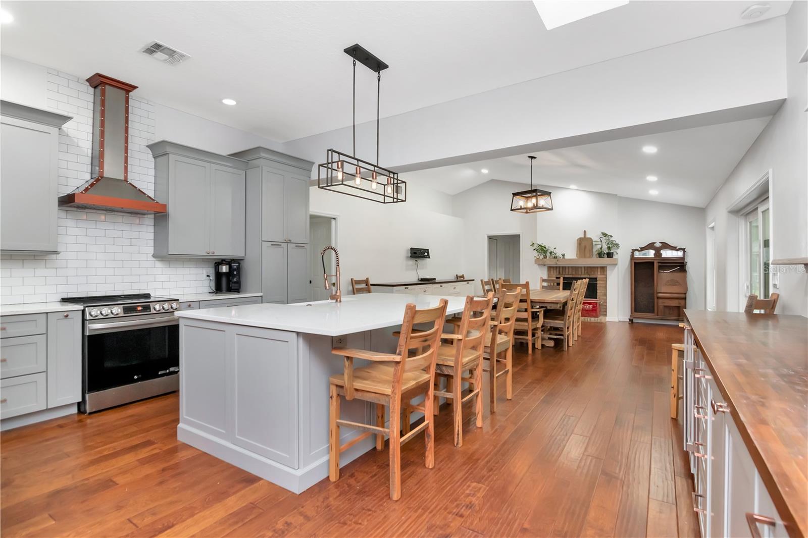 Dream Kitchen - Large Island -  Updated Hardware and Lighting