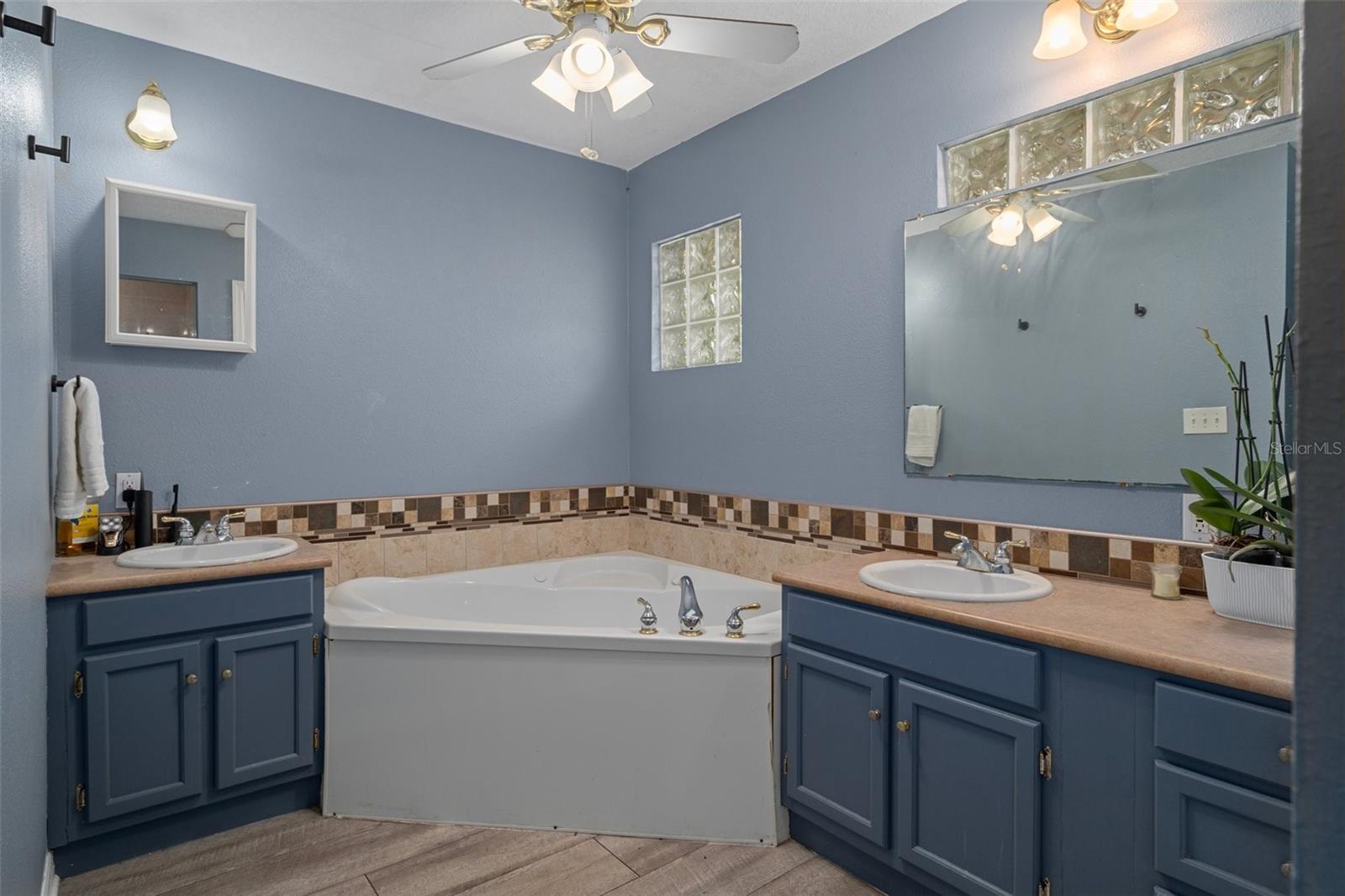 Master Bath, Tub & separate shower
