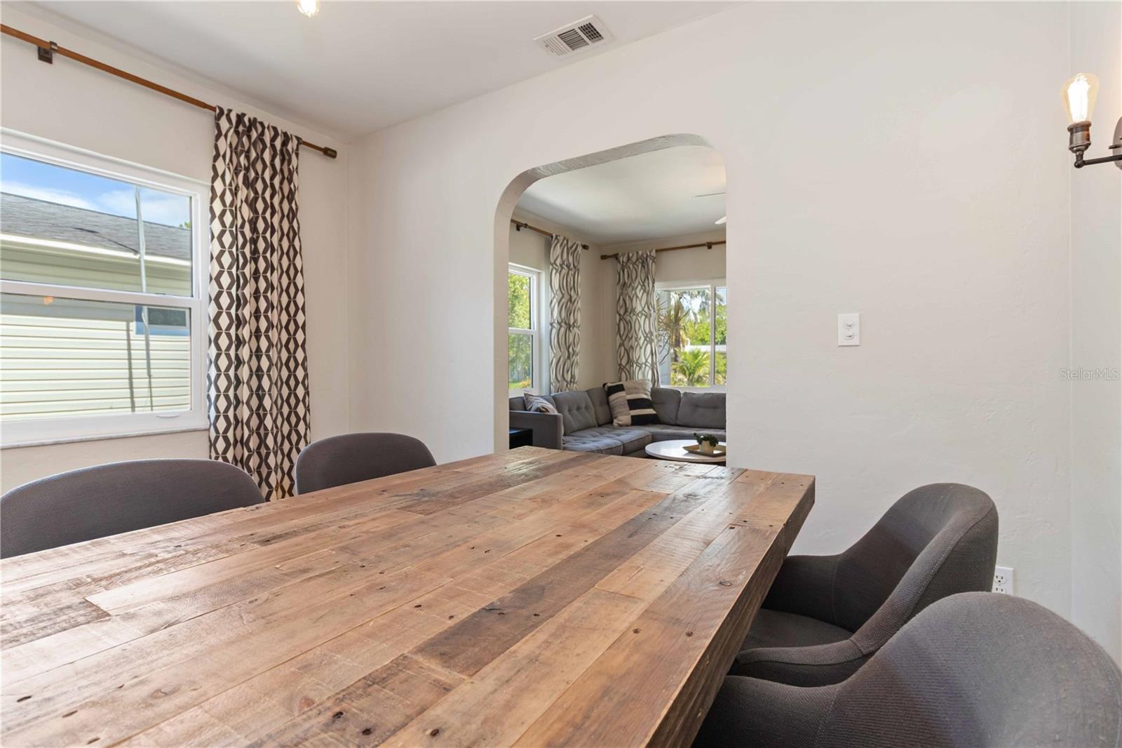 Light, bright dining room!