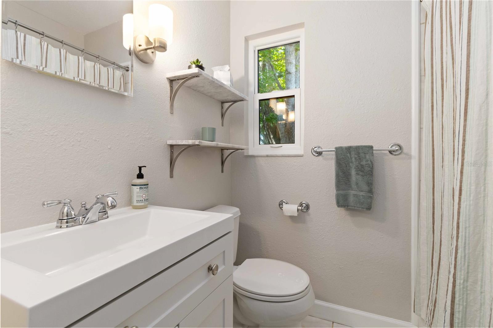 Updated bathroom.