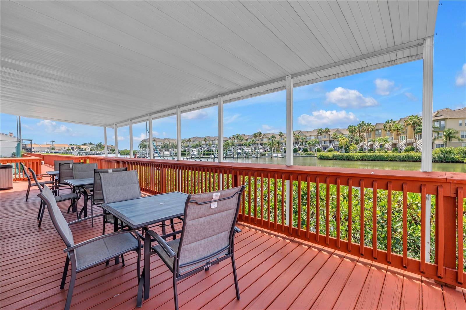 Covered Clubhouse Sitting Area