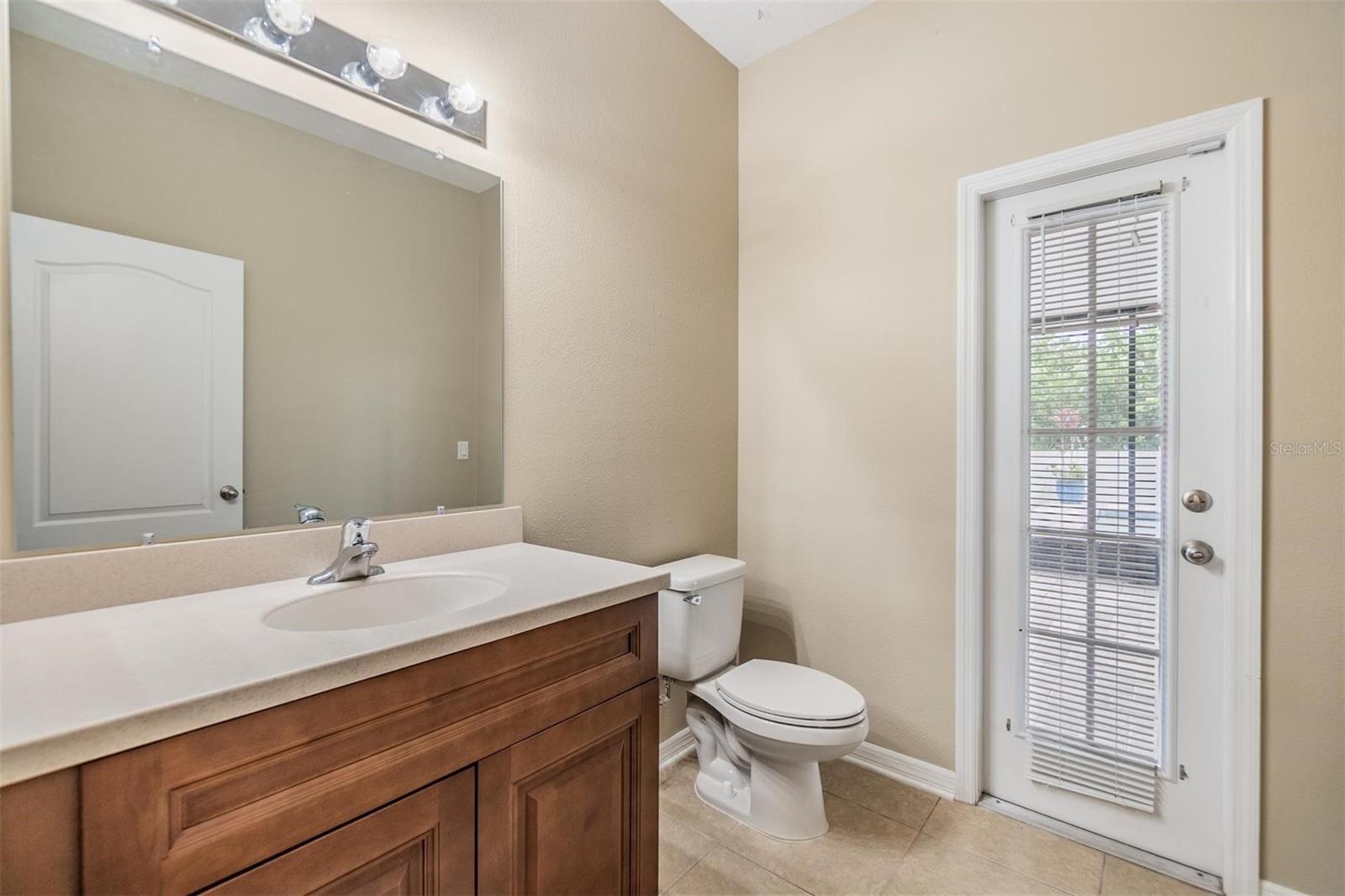 Dedicated pool bathroom