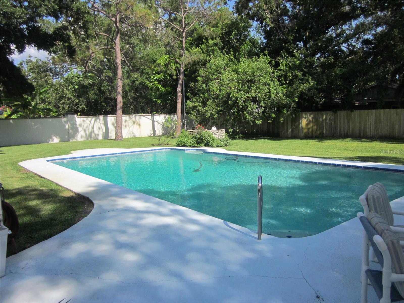 Simply an incredible back yard & pool area!