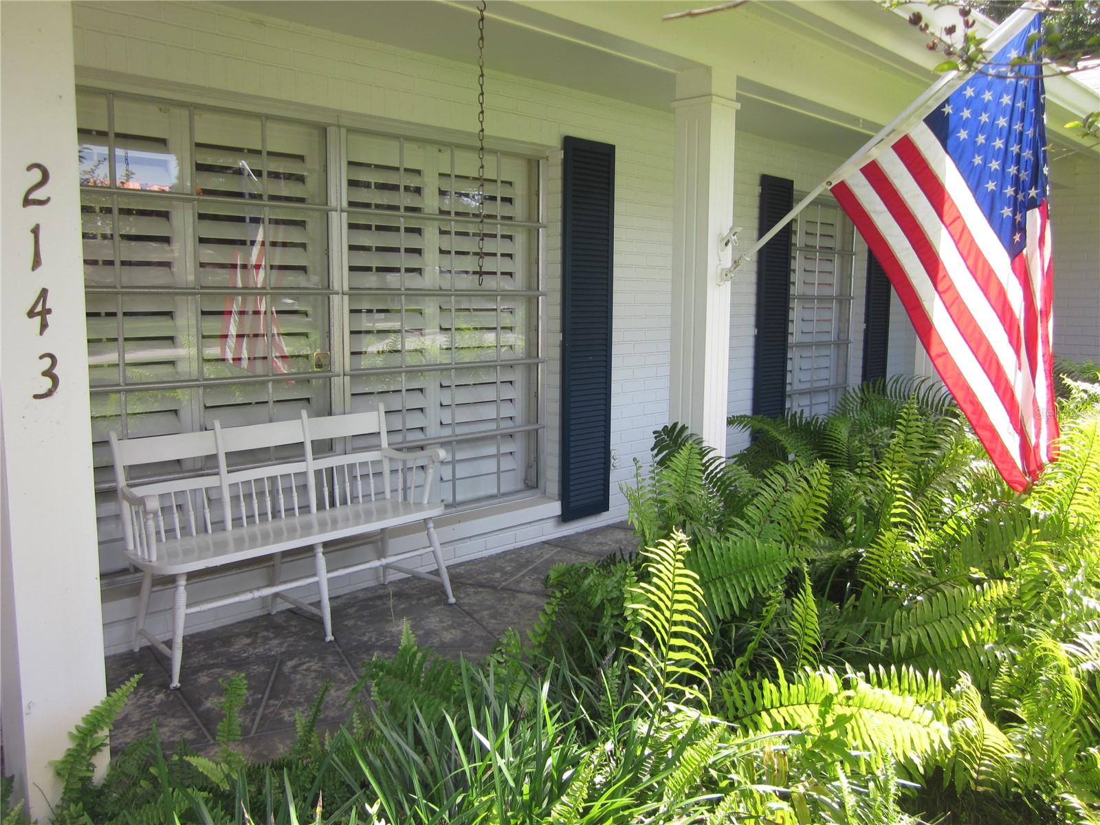 Covered front porch