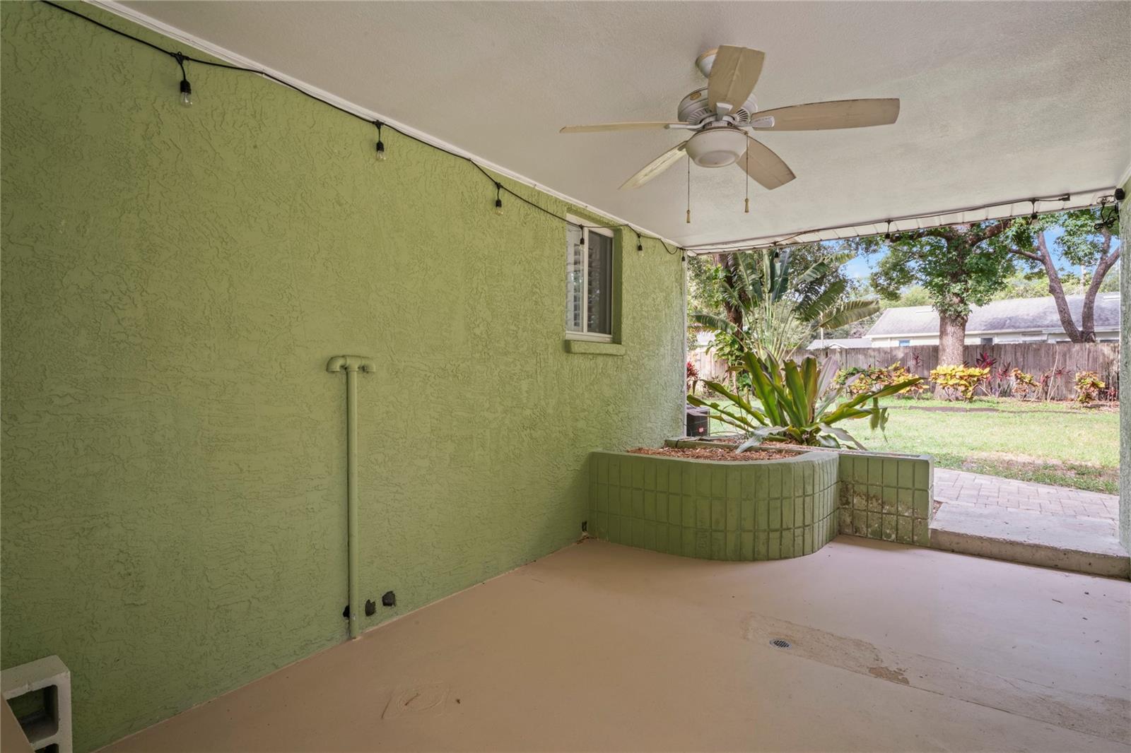 Covered patio off the Breakfast Room
