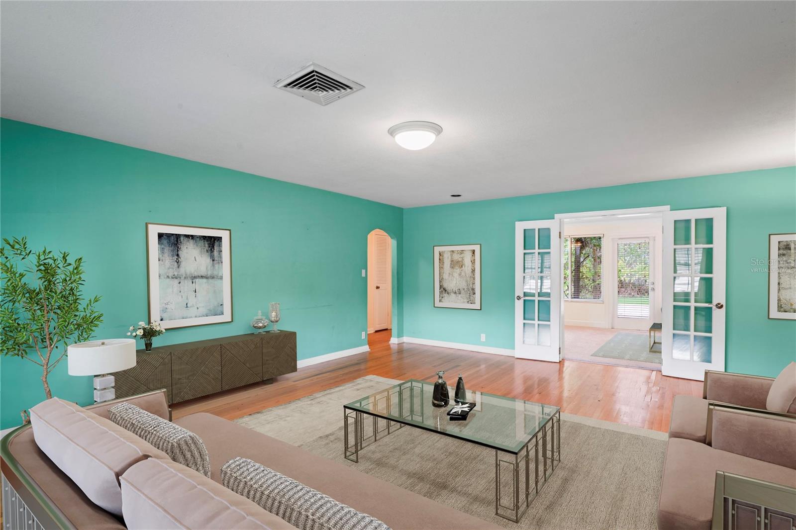 Virtually Staged Living Room